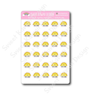 Kawaii Rise & Shine Stickers