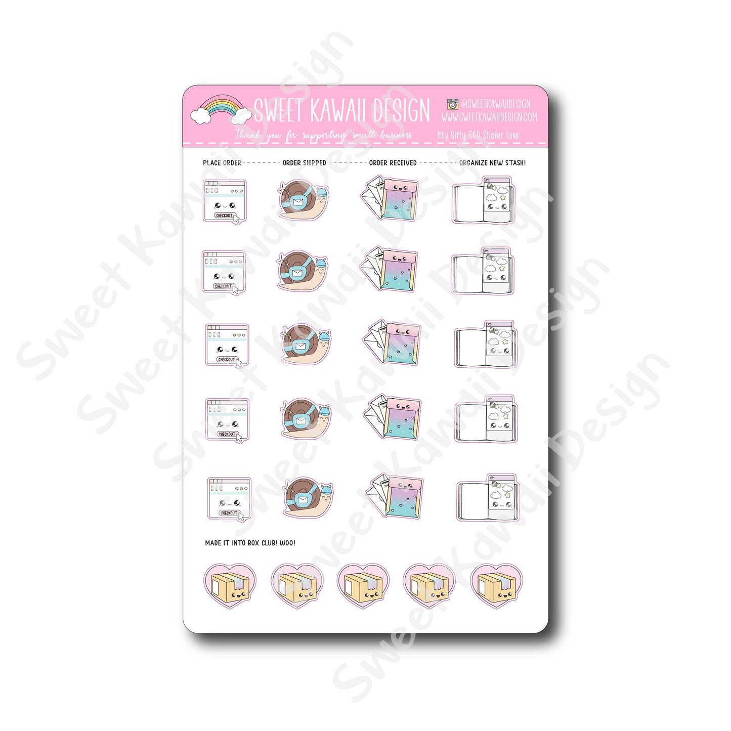 Kawaii SKD Sticker Love Stickers