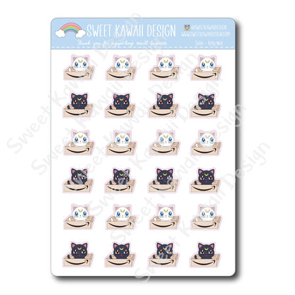 Kawaii Sailor Kitty Mail Stickers