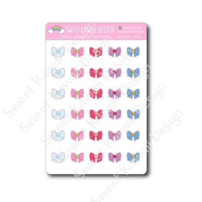 Kawaii Sailor Scout Bow Stickers