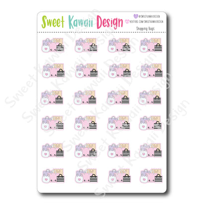 Kawaii Shopping Bag Stickers