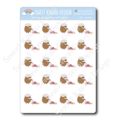 Kawaii Simon Stickers - Lawn Mower