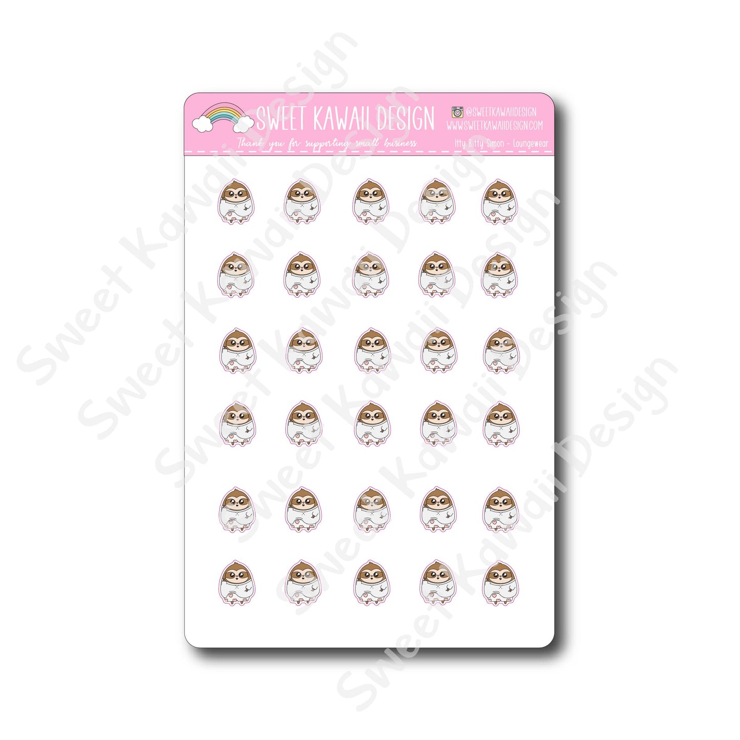 Kawaii Simon Stickers - Loungewear