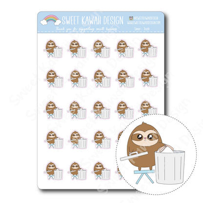 Kawaii Simon Stickers - Trash