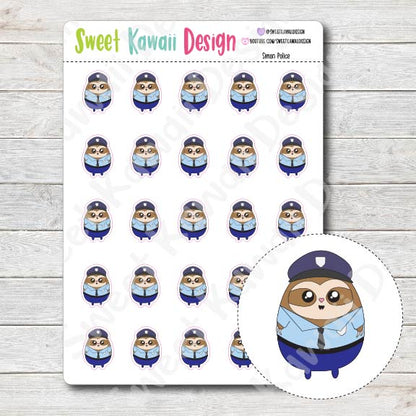 Kawaii Simon Police Stickers