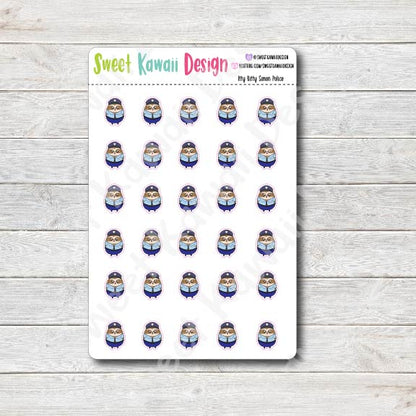 Kawaii Simon Police Stickers