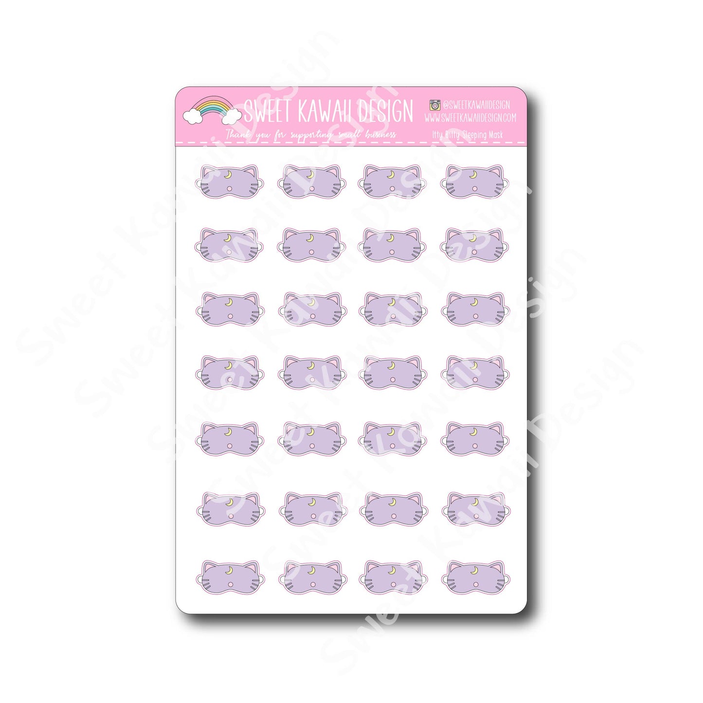 Kawaii Sleeping Mask Stickers