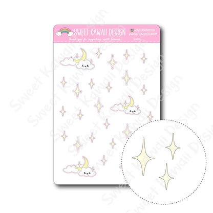 Kawaii Sparkle Stickers