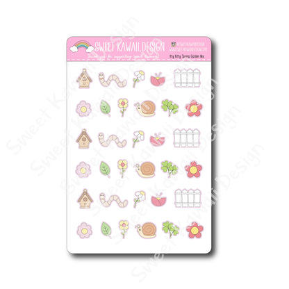 Kawaii Spring Garden Stickers