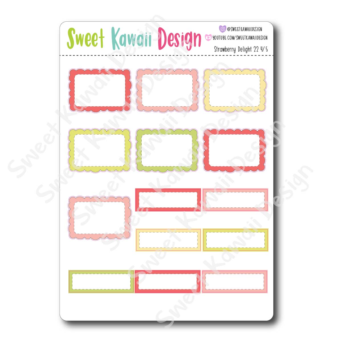 Weekly Kit  - Strawberry Delight 22 HORIZONTAL