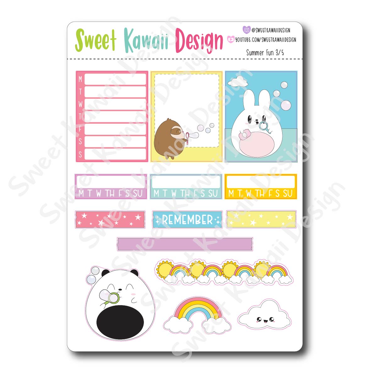 Weekly Kit  - Summer Fun HORIZONTAL