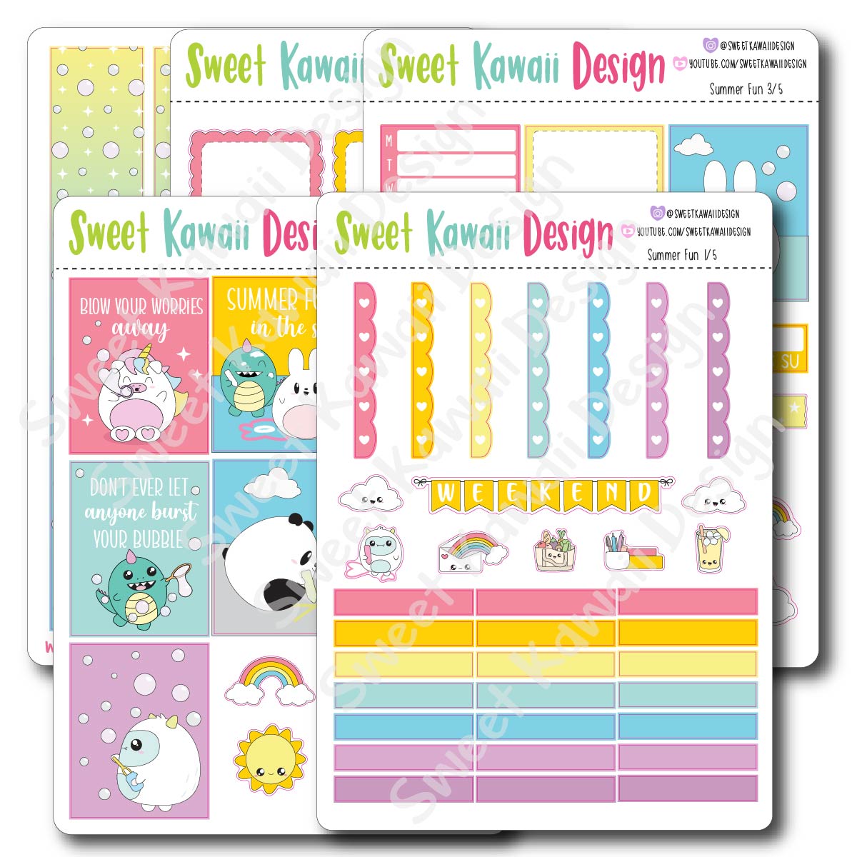 Weekly Kit  - Summer Fun HORIZONTAL