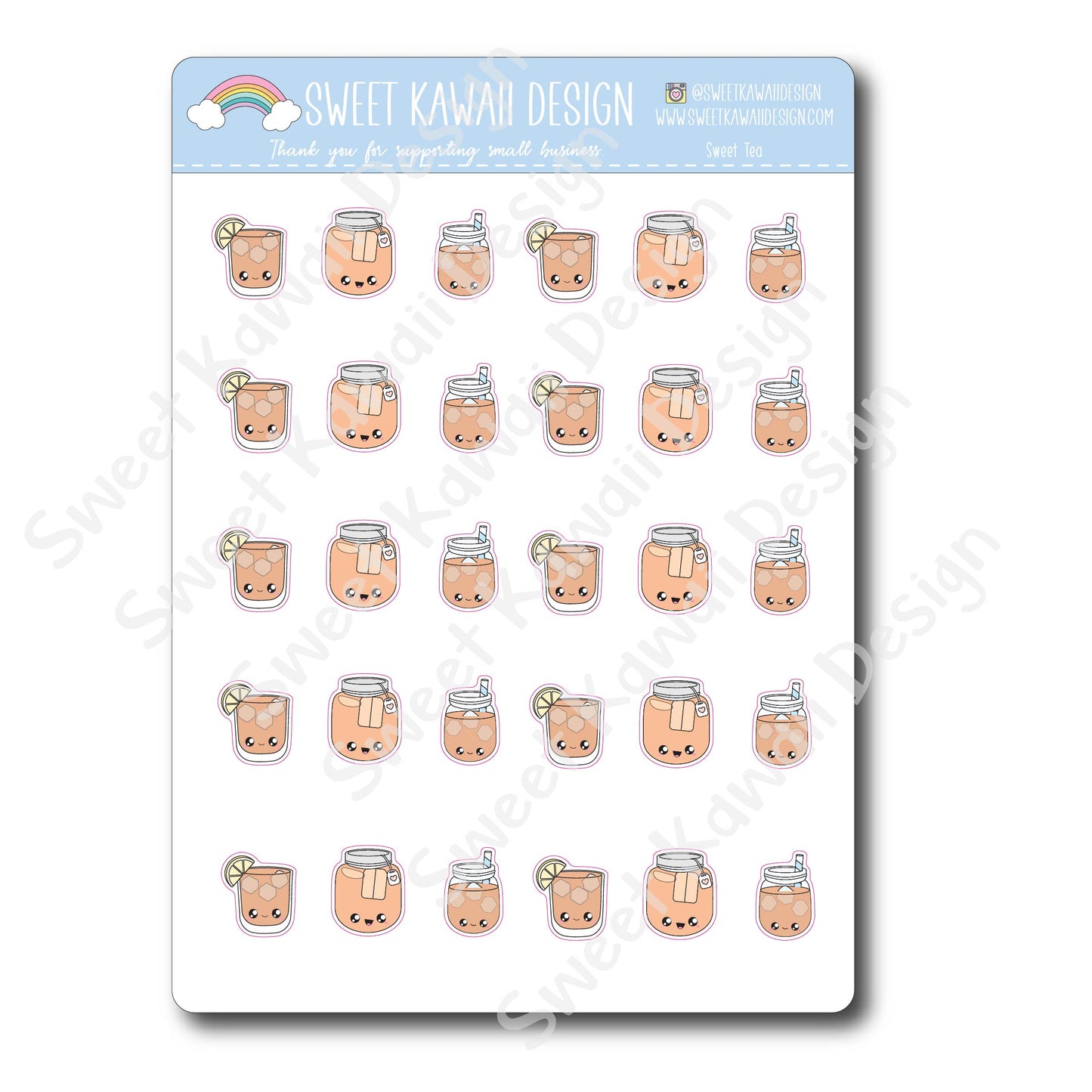 Kawaii Sweet Tea Stickers