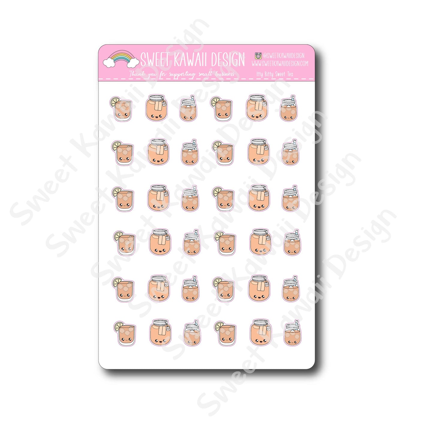 Kawaii Sweet Tea Stickers