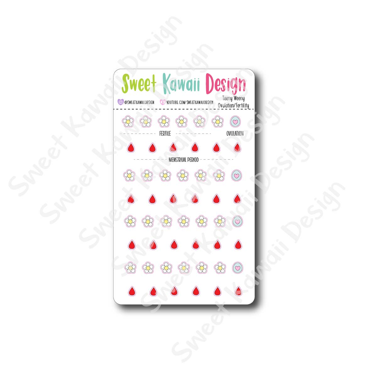 Teeny Weeny Ovulation/Fertility Tracking Stickers