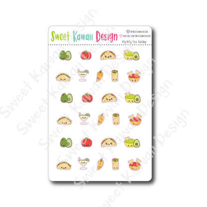 Kawaii Taco Tuesday Stickers