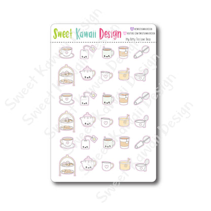 Kawaii Tea Love Deco Stickers