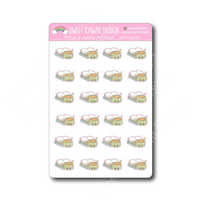 Kawaii Tea and Books Stickers