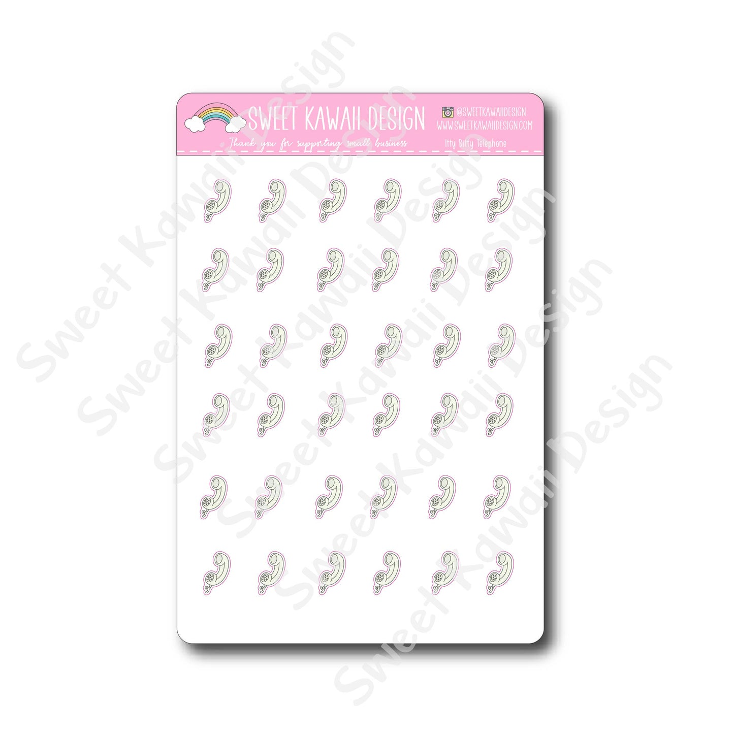 Kawaii Telephone Stickers