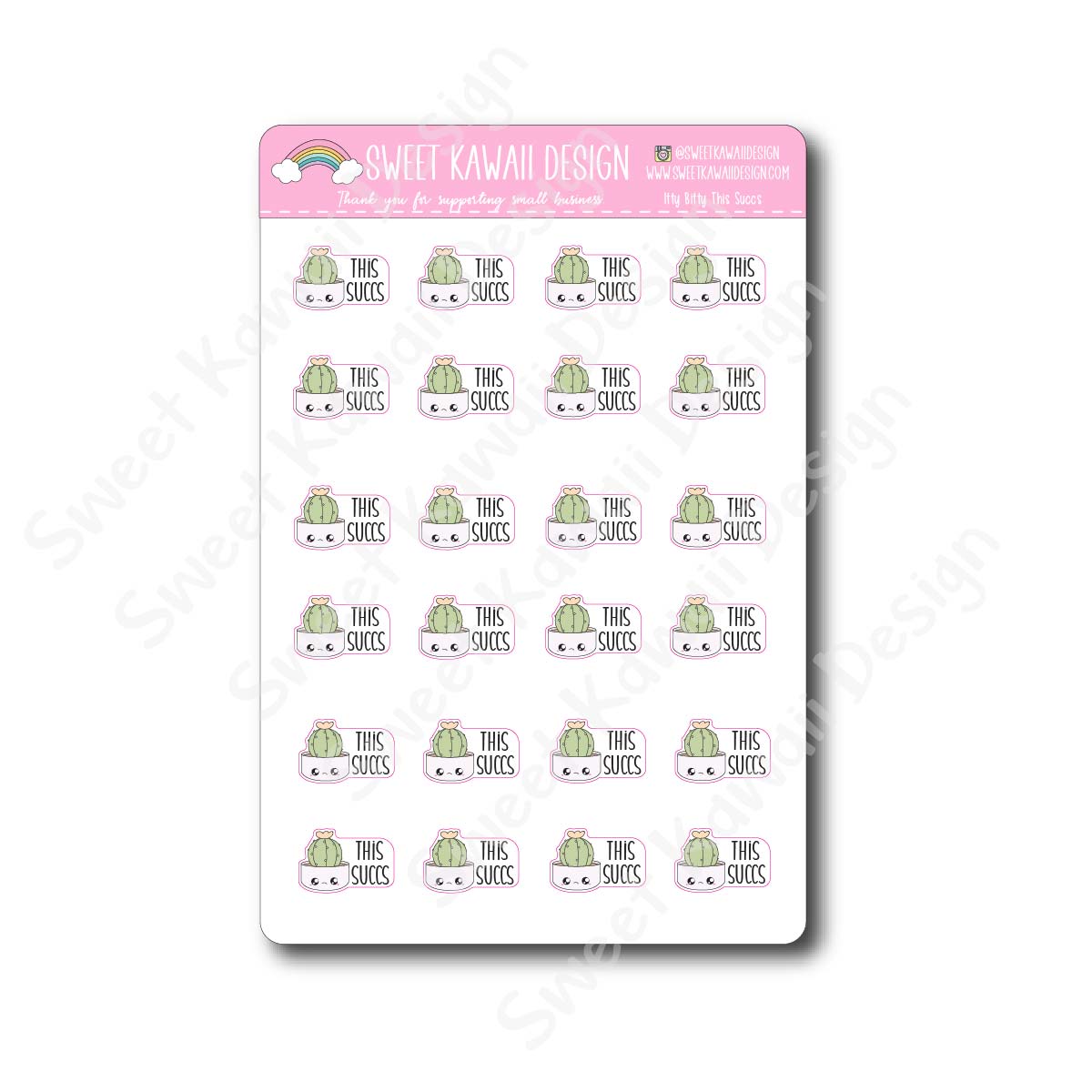 Kawaii This Succs Stickers