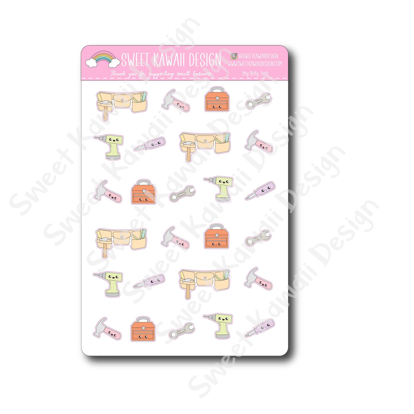 Kawaii Tools Stickers