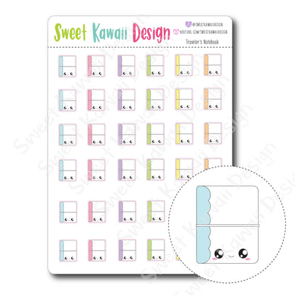 Kawaii Travelers Notebook Stickers