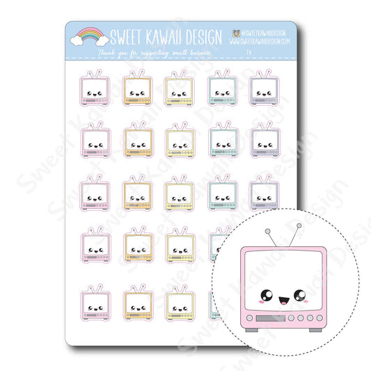 Kawaii TV Stickers