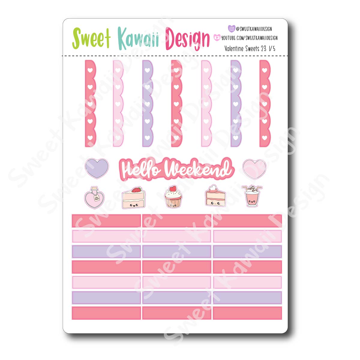 Weekly Kit  - Valentine Sweets COUSIN