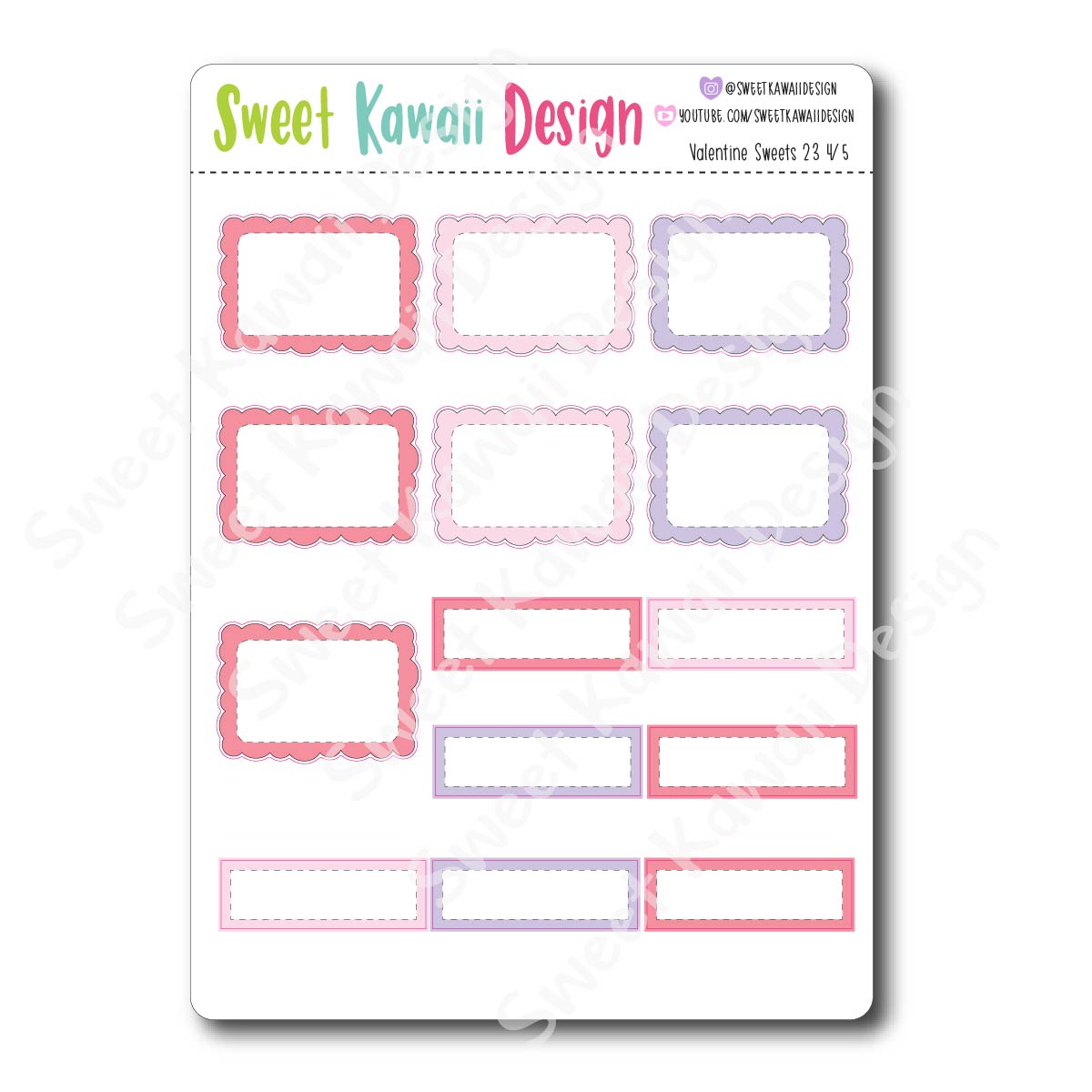 Weekly Kit  - Valentine Sweets HORIZONTAL