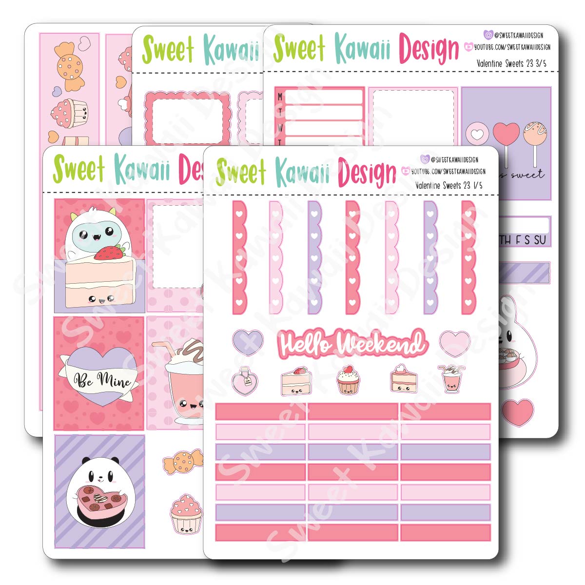 Weekly Kit  - Valentine Sweets HORIZONTAL