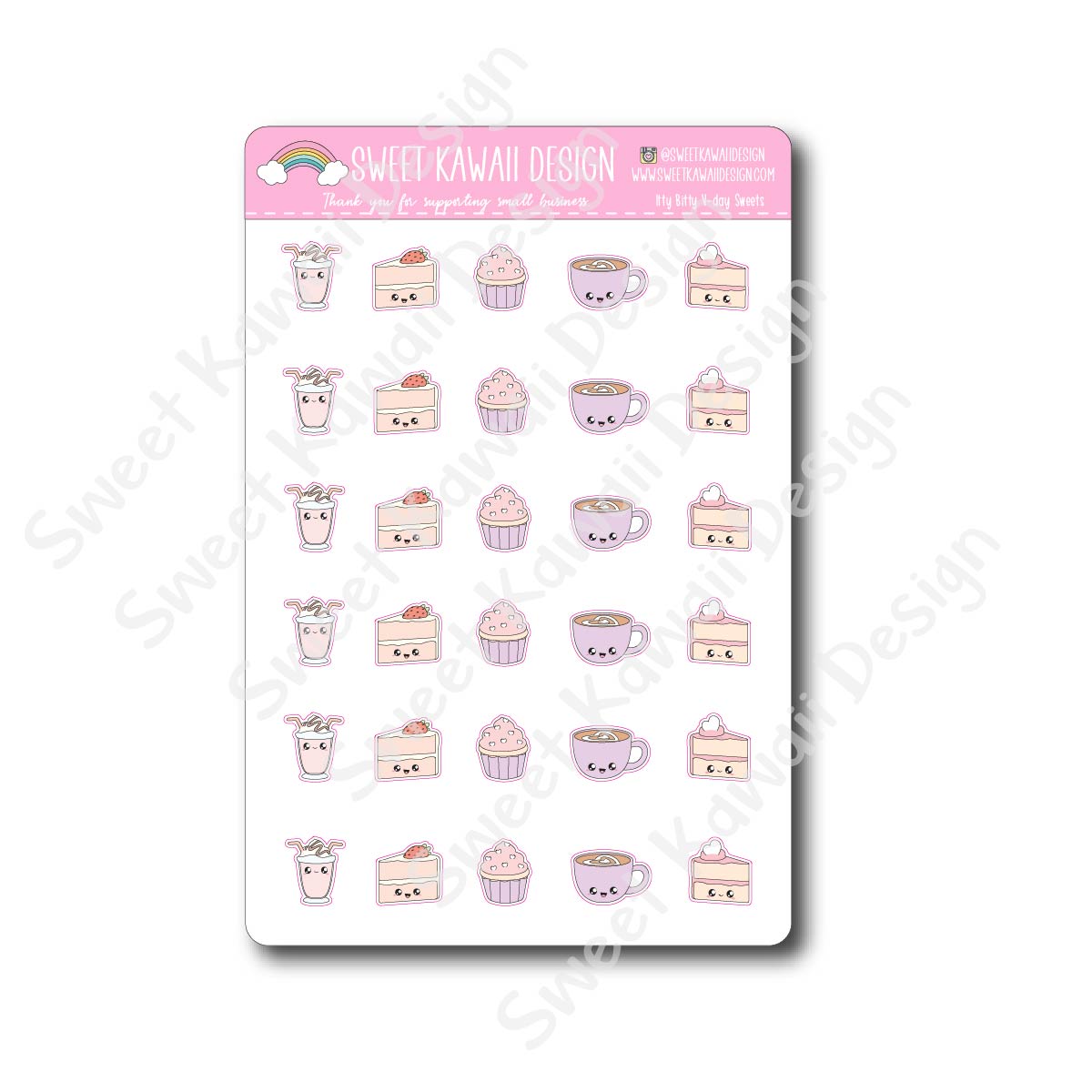 Kawaii V-Day Sweets Stickers