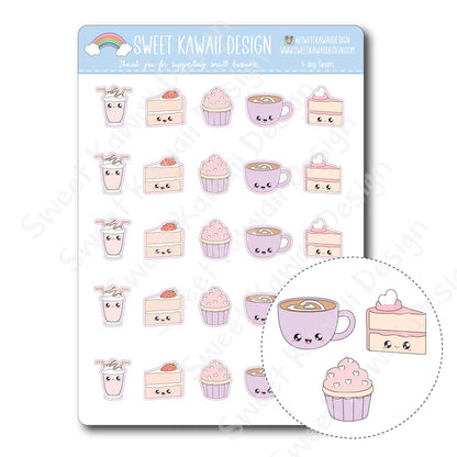 Kawaii V-Day Sweets Stickers