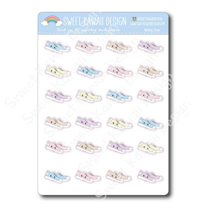 Kawaii Walking Shoes Stickers