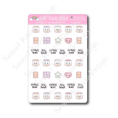 Kawaii Wax Melt Stickers