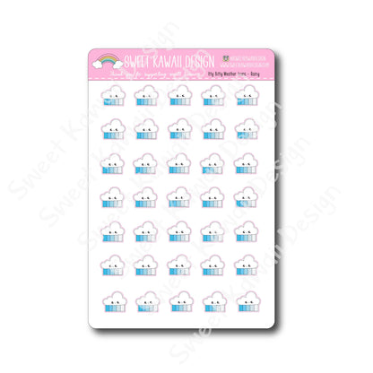 Kawaii Weather Stickers - Choose your sheet!