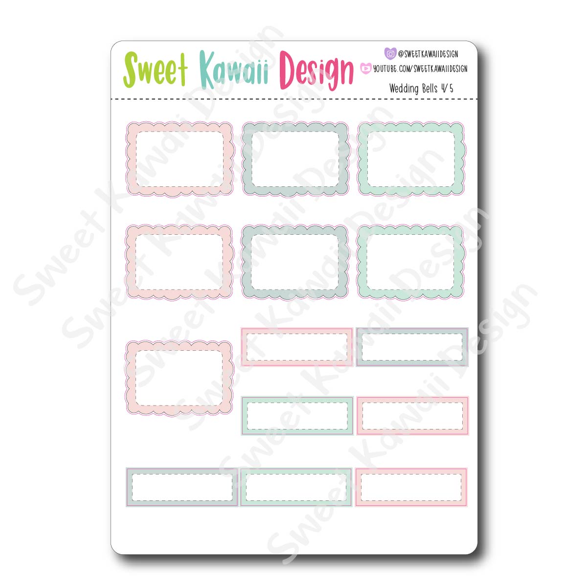 Weekly Kit  - Wedding Bells HORIZONTAL