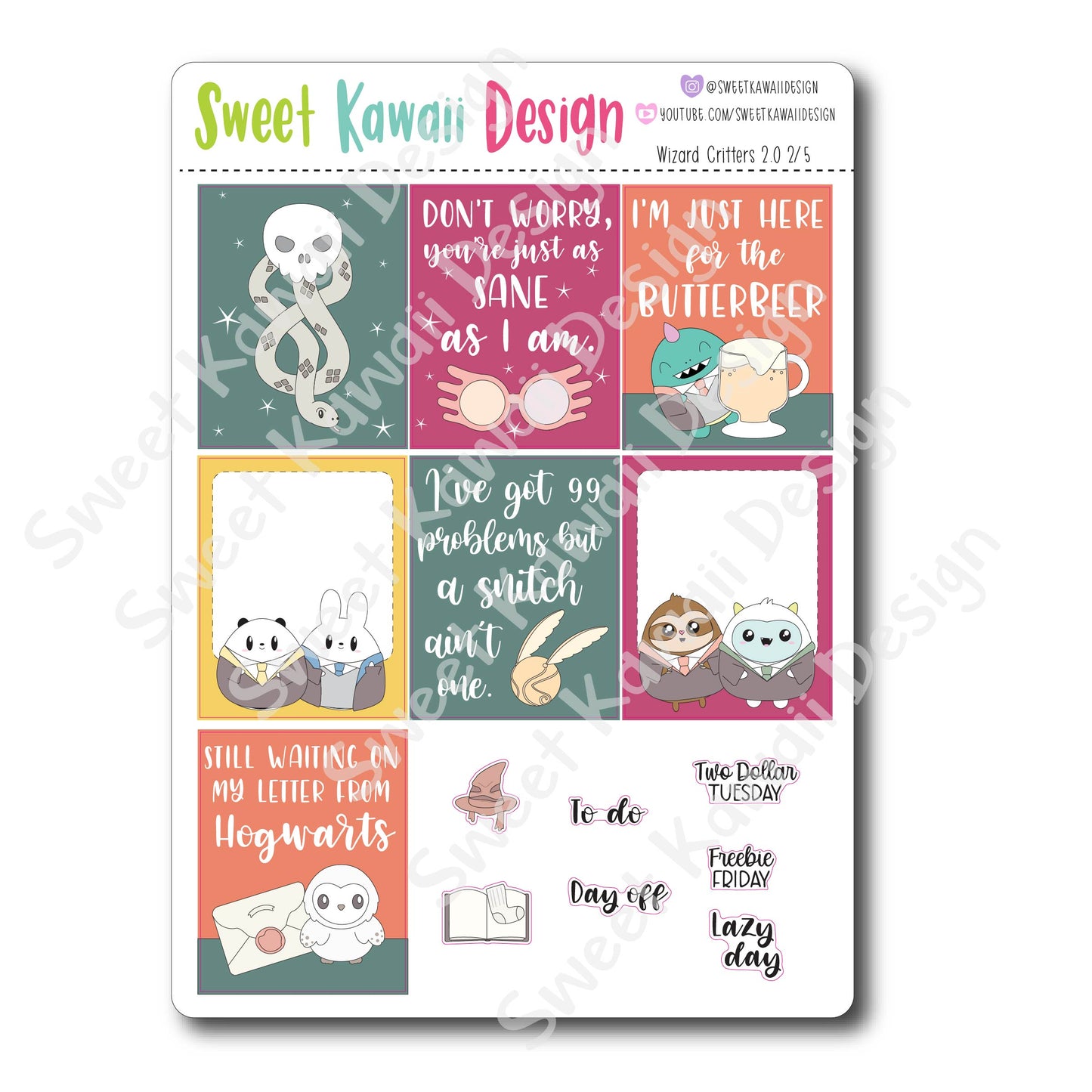 Weekly Kit  - Wizard Critters 2.0 HORIZONTAL