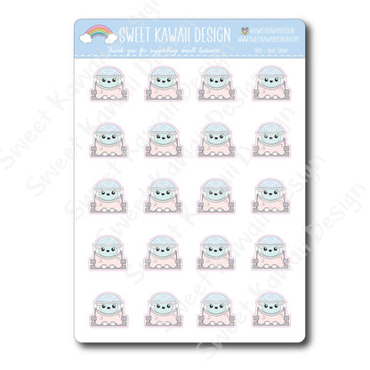 Kawaii Yeti  Stickers - Hair Salon