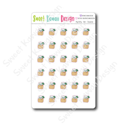 Kawaii Yeti  Stickers - Groceries