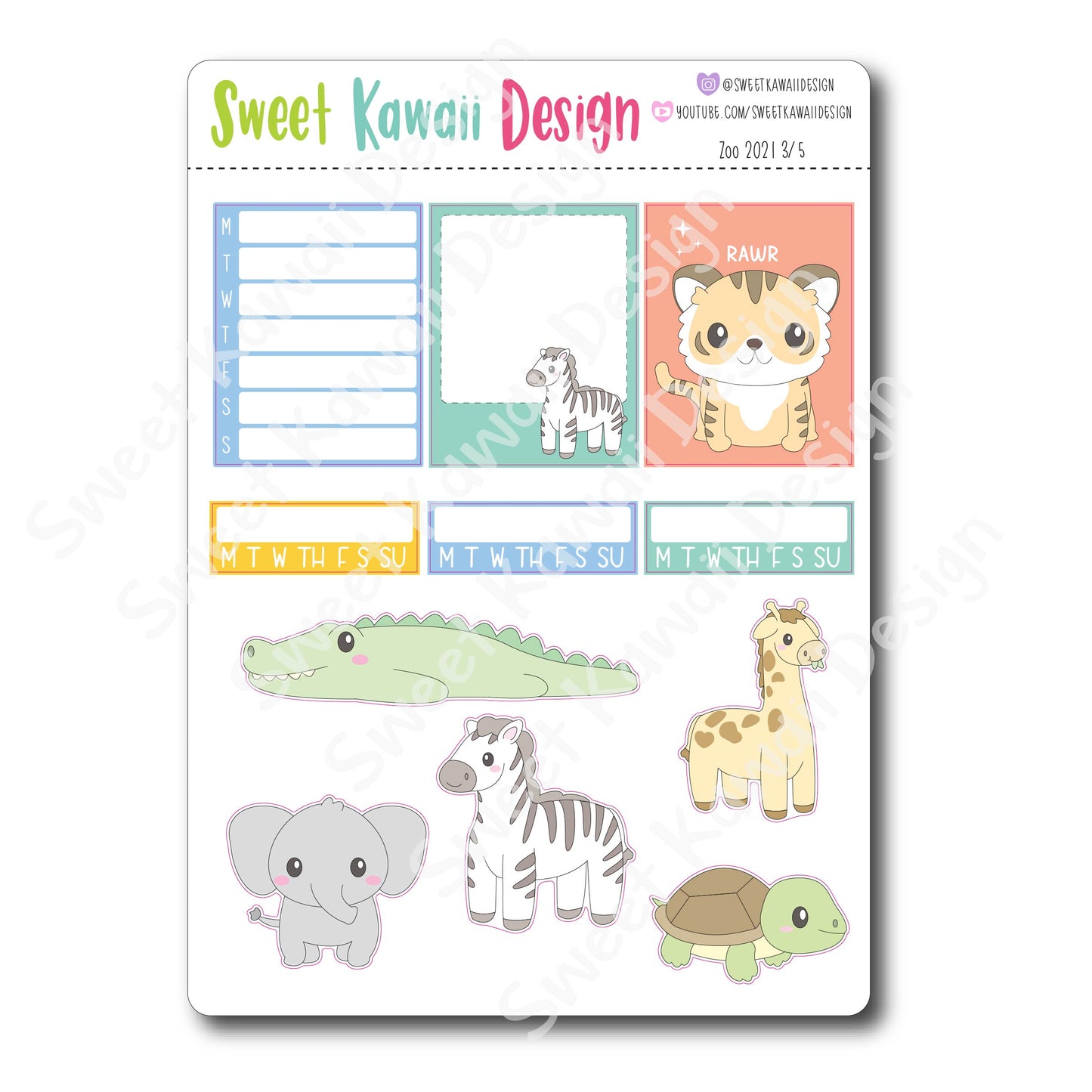 Weekly Kit  - Zoo HORIZONTAL