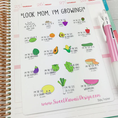 Kawaii Baby Tracker Stickers