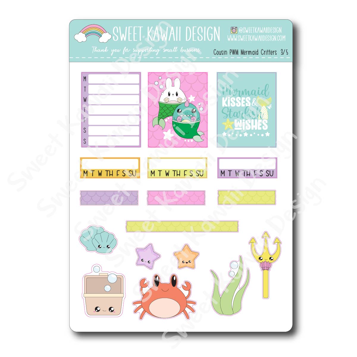 Weekly Kit  - Mermaid Critters COUSIN