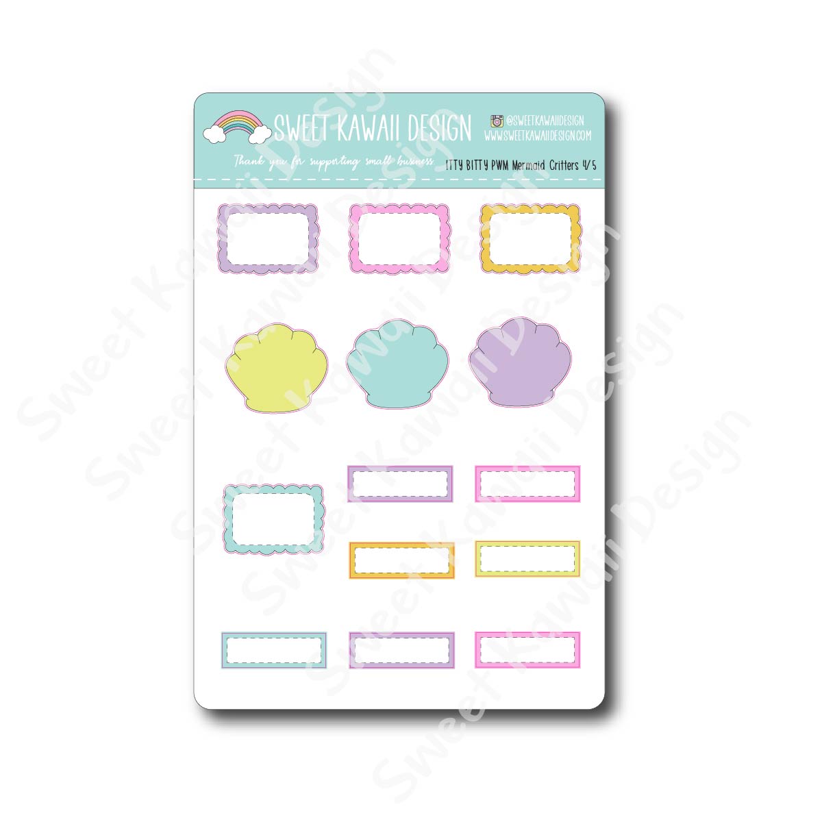 Weekly Kit  - Mermaid Critters ITTY BITTY