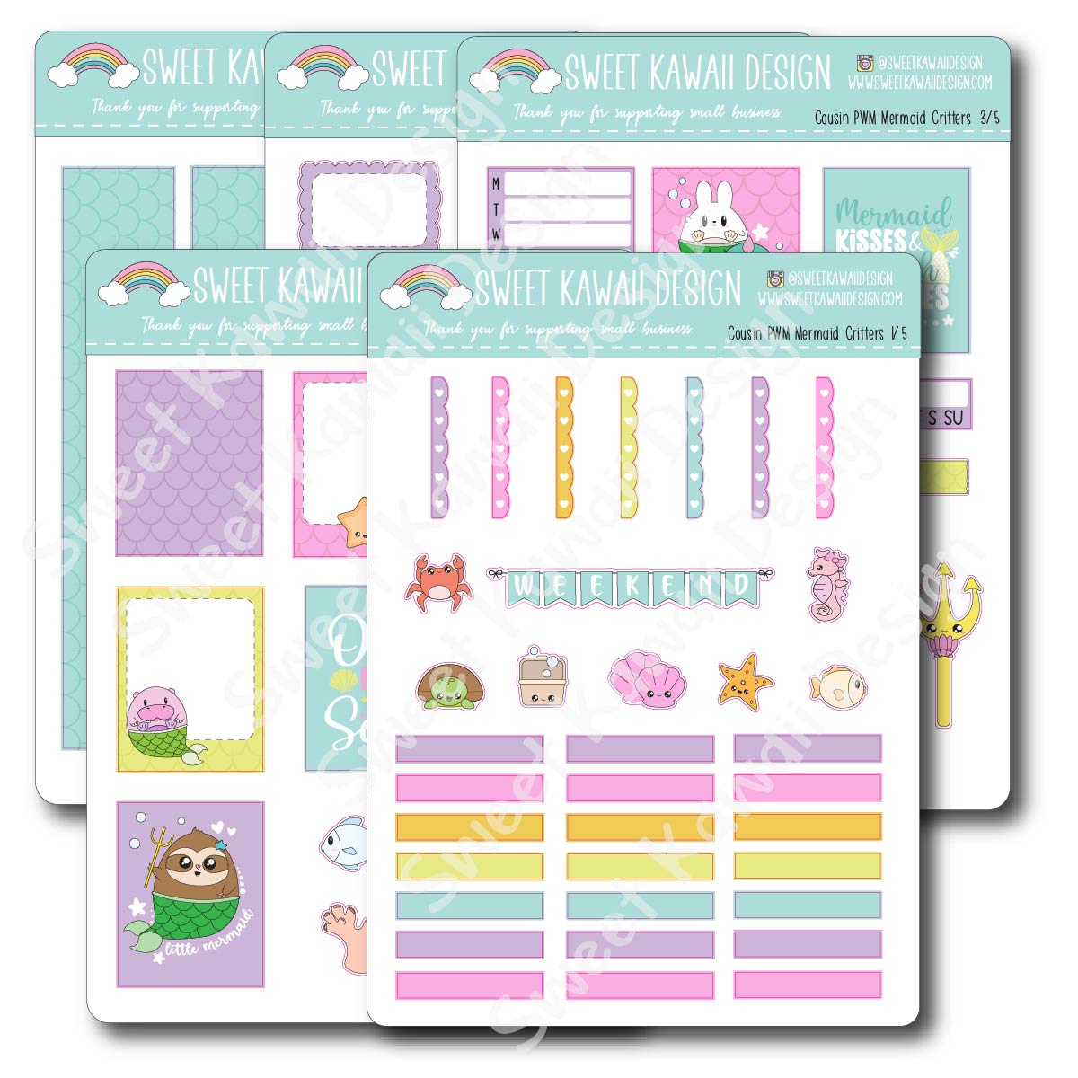 Weekly Kit  - Mermaid Critters COUSIN