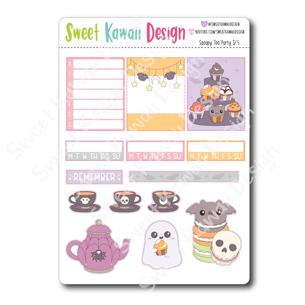 Weekly Kit  - Spoopy Tea Party HORIZONTAL