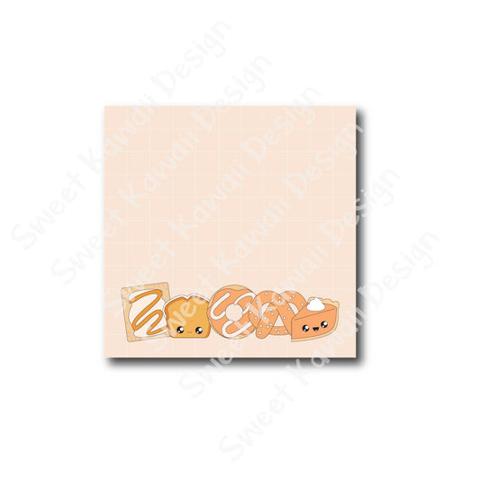 3x3 Fall Treats Sticky Notes