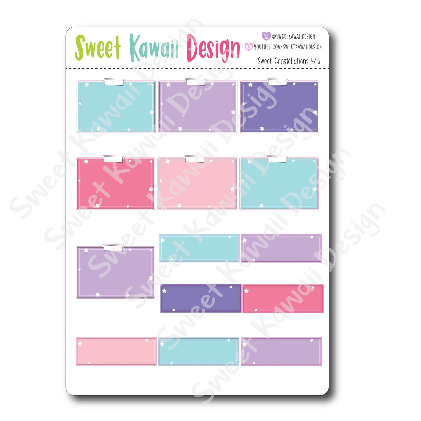 Weekly Kit  - Sweet Constellations HORIZONTAL