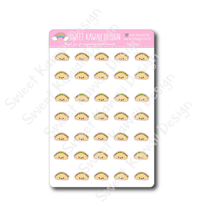 Kawaii Taco Stickers