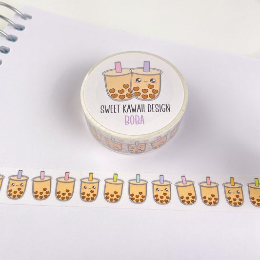 Kawaii Boba Washi Tape 15mm x 10m